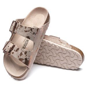 Birkenstocks Womens Sz 6 Narrow Arizona Sandals Vintage Metallic Rose Copper